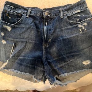 Distressed polo Ralph Lauren Jean shorts